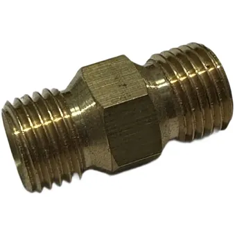 Переходник, ниппель 1/4 на 1/4, 300 бар